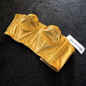 Brand New Gold Bralette/Corset Urban Outfitters